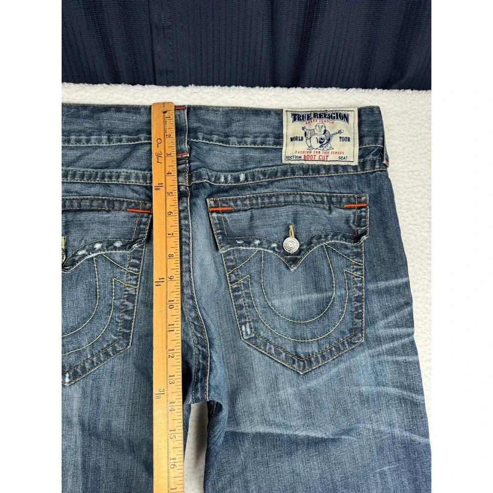 True Religion Bootcut Distressed Jeans - Men's size 38 x 28